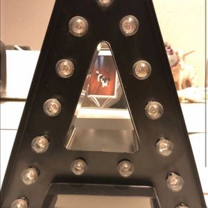 Light up wall decoration light up letter A